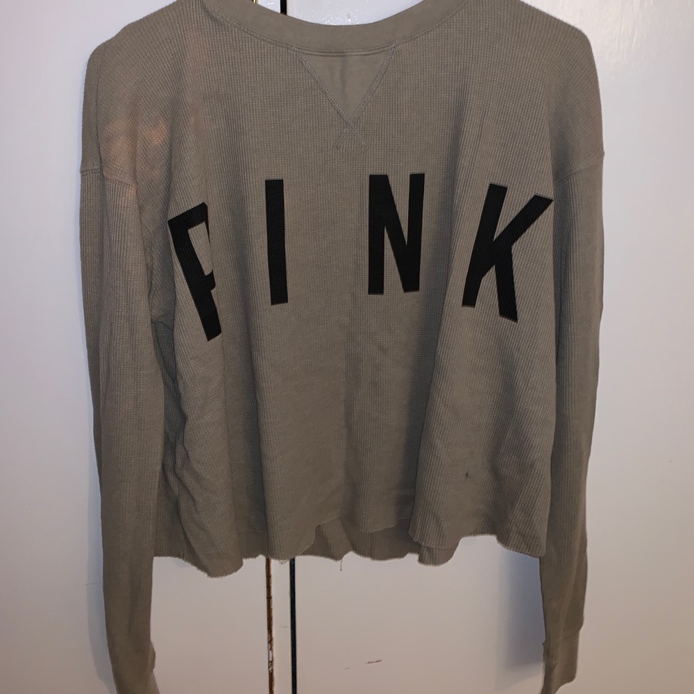 PINK cropped sweatshirt
